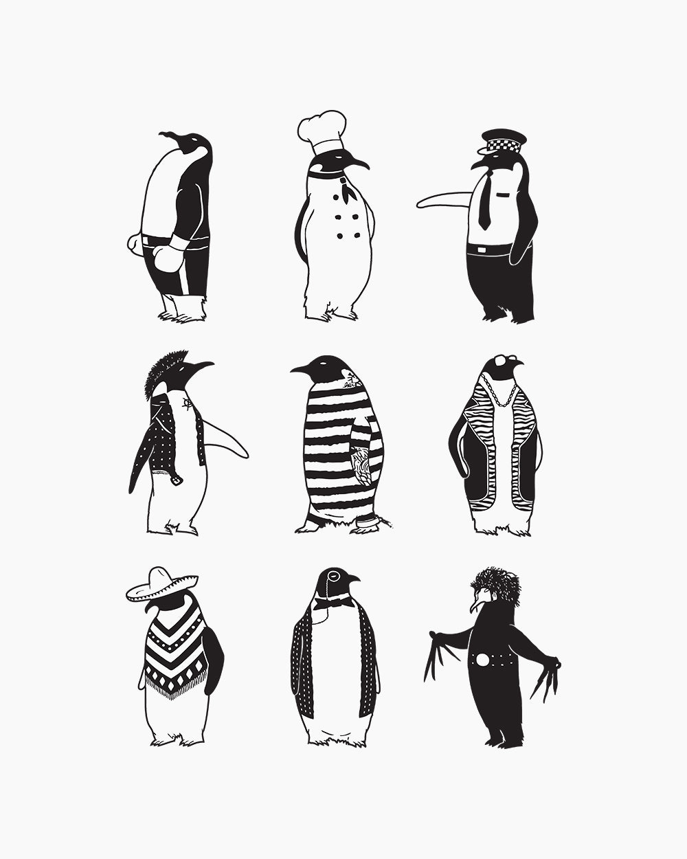 Know Your Penguins T-Shirt Australia Online #colour_white