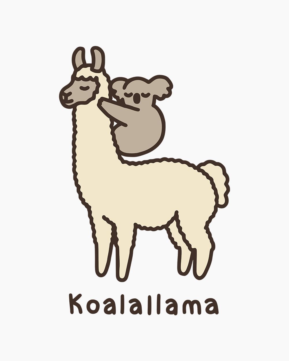 Koalallama Kids T-Shirt Australia Online #colour_white