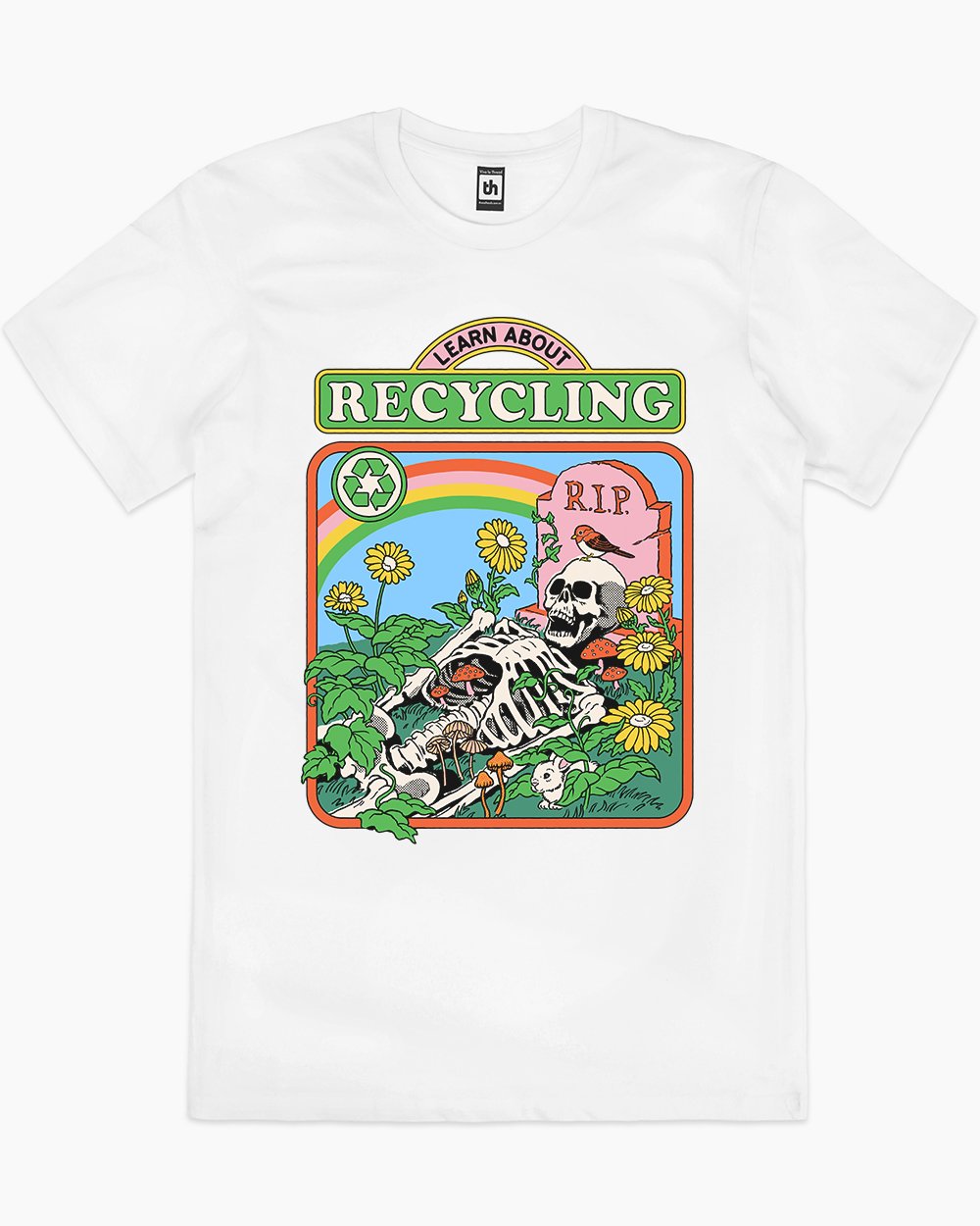 Learn About Recycling T-Shirt Australia Online #colour_white