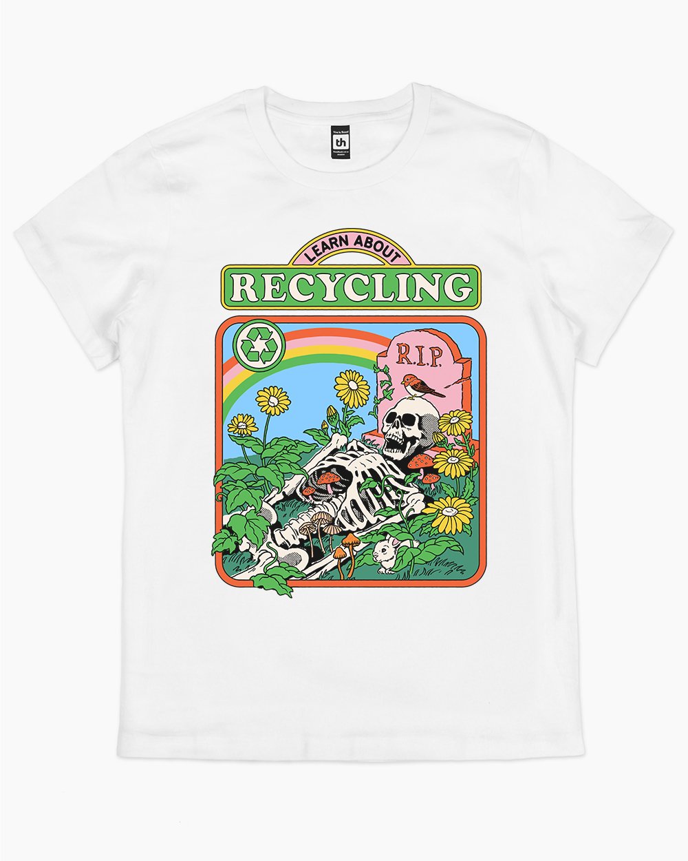 Learn About Recycling T-Shirt Australia Online #colour_white