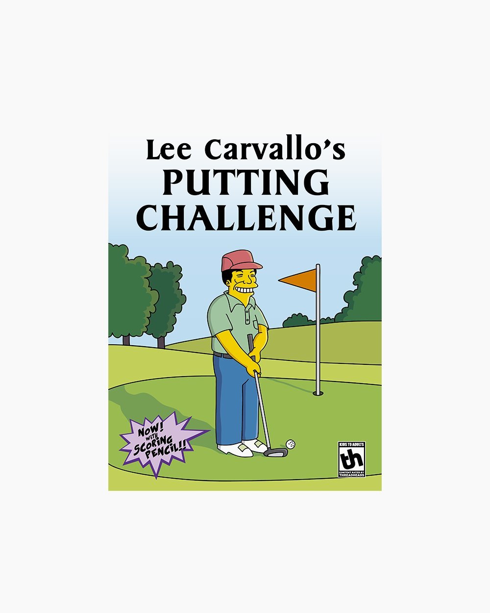 Lee Carvallo's Putting Challenge T-Shirt Australia Online #colour_white