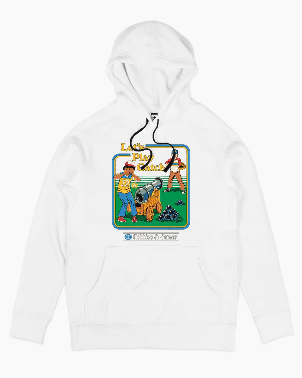 Let's Play Catch Hoodie Australia Online #colour_white