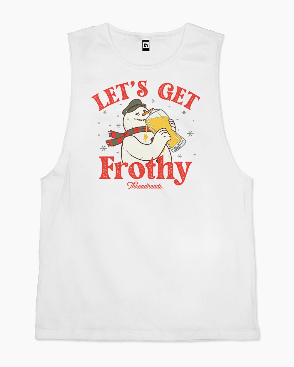 Let's Get Frothy Tank Australia Online #colour_white