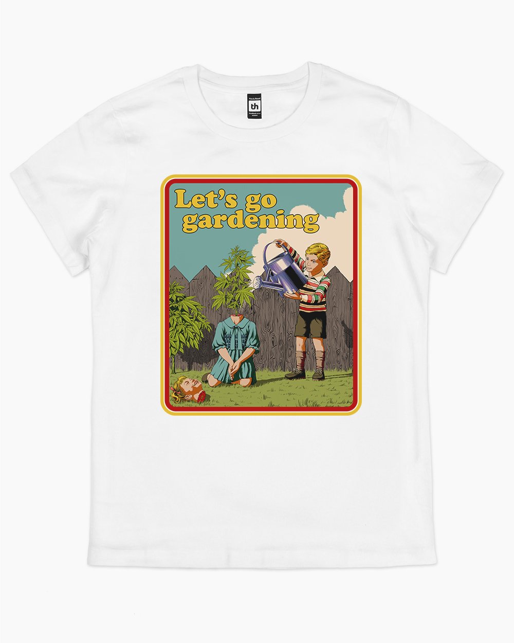 Let's Go Gardening T-Shirt Australia Online #colour_white
