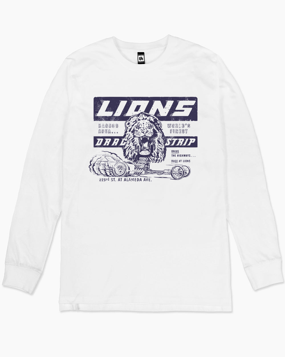Lions Drag Race Long Sleeve Australia Online #colour_white