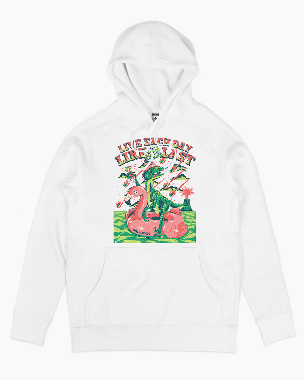 Live Each Day Like It's Your Last Hoodie Australia Online #colour_white