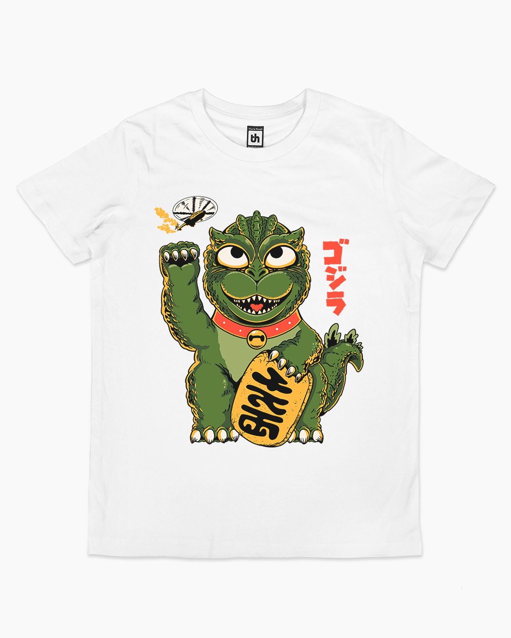 Lucky Godzilla Kids T-Shirt Australia Online #colour_white