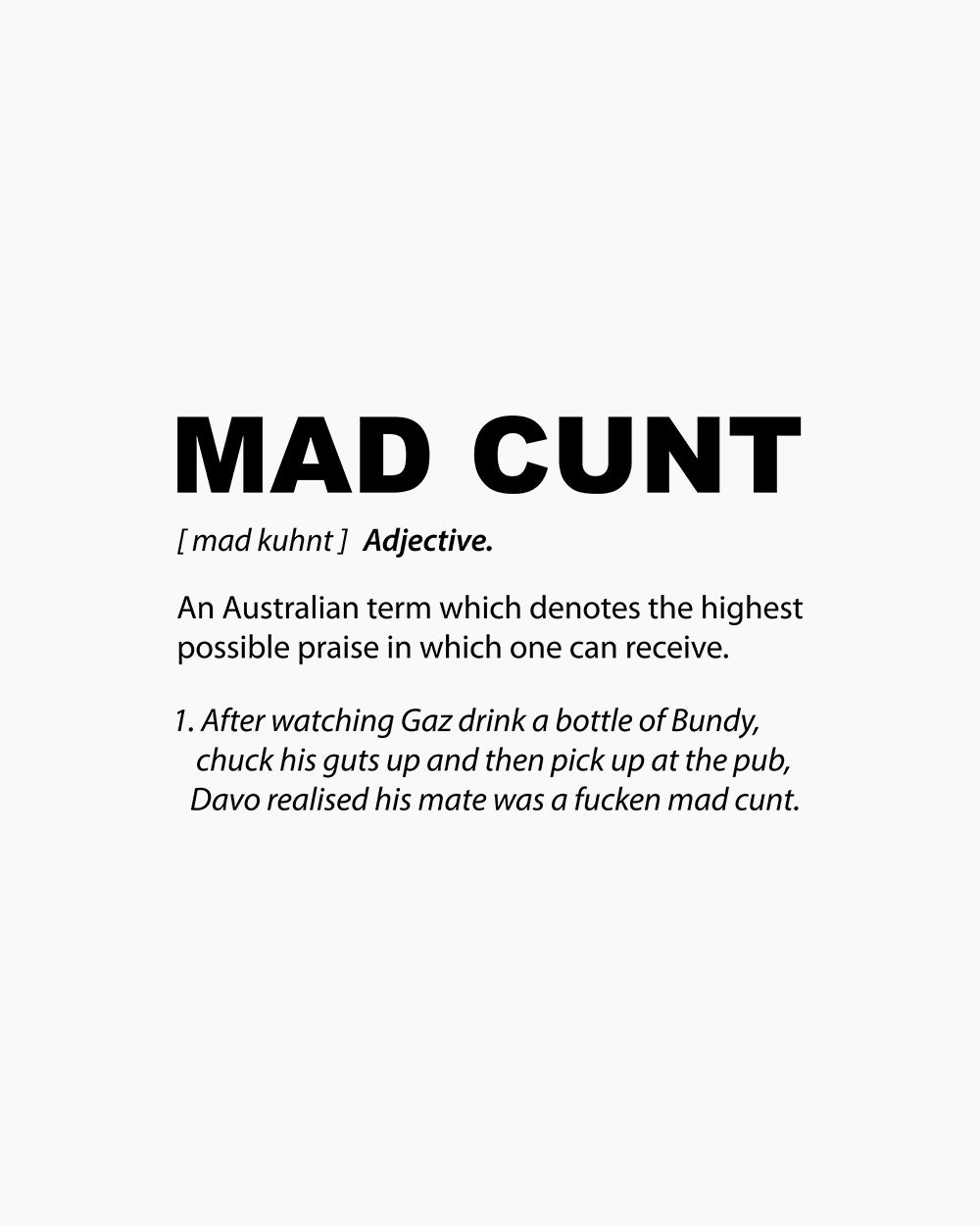 Mad Cunt Long Sleeve Australia Online #colour_white