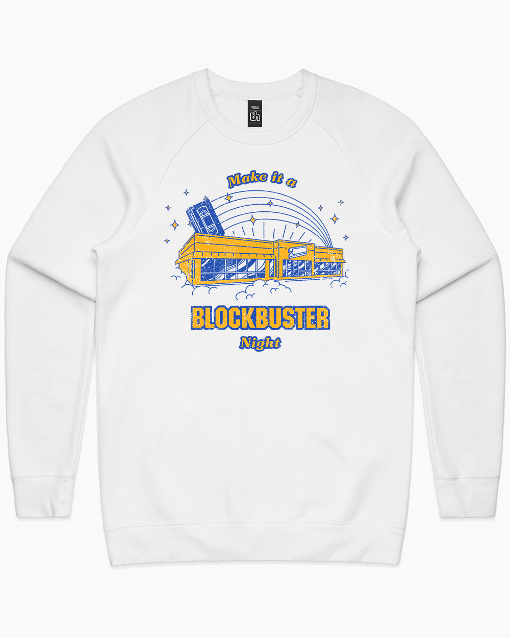 Make It a Blockbuster Night Sweater Australia Online #colour_white