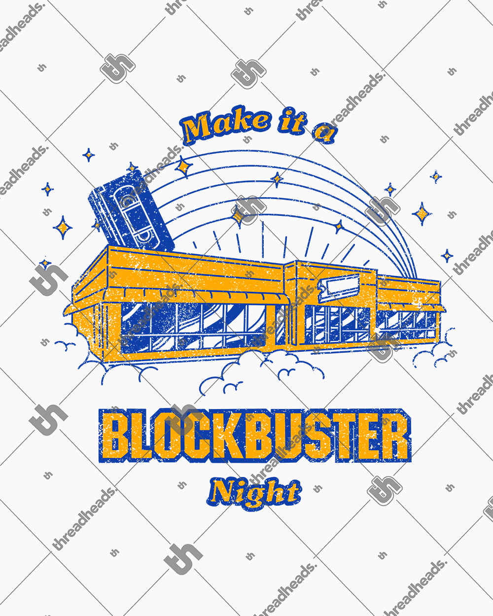 Make It a Blockbuster Night Hoodie Australia Online #colour_white
