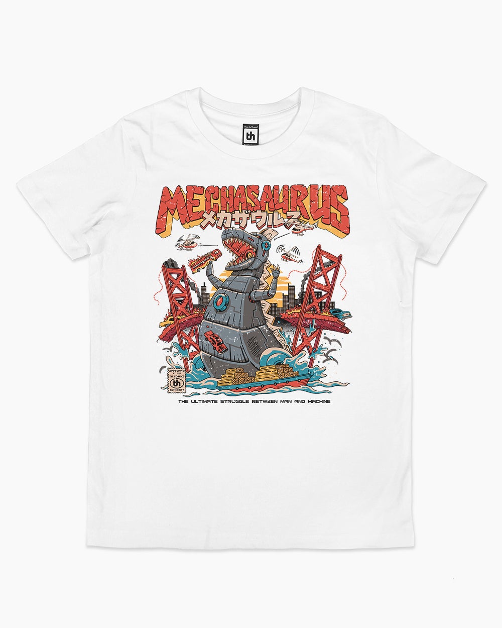 Mechasaurus Kids T-Shirt Australia Online #colour_white