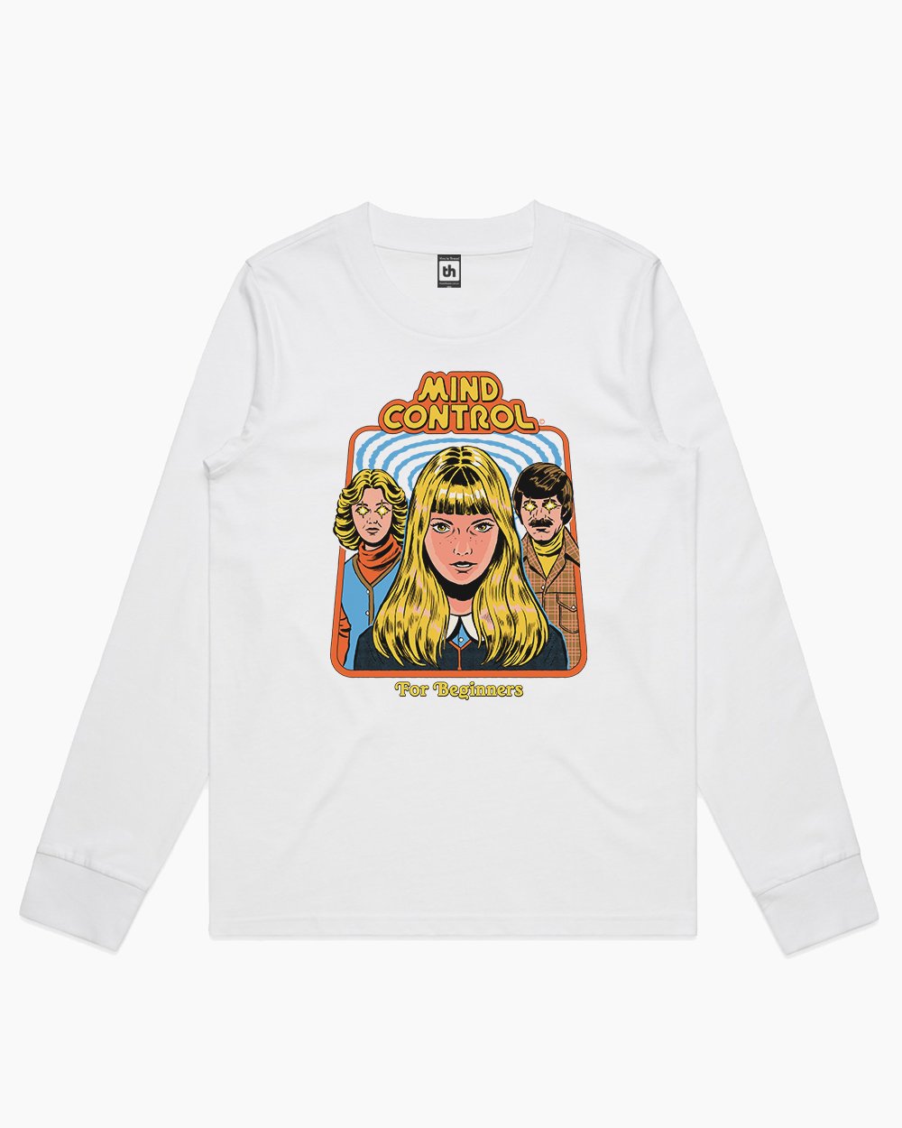 Mind Control for Beginners Long Sleeve Australia Online #colour_white