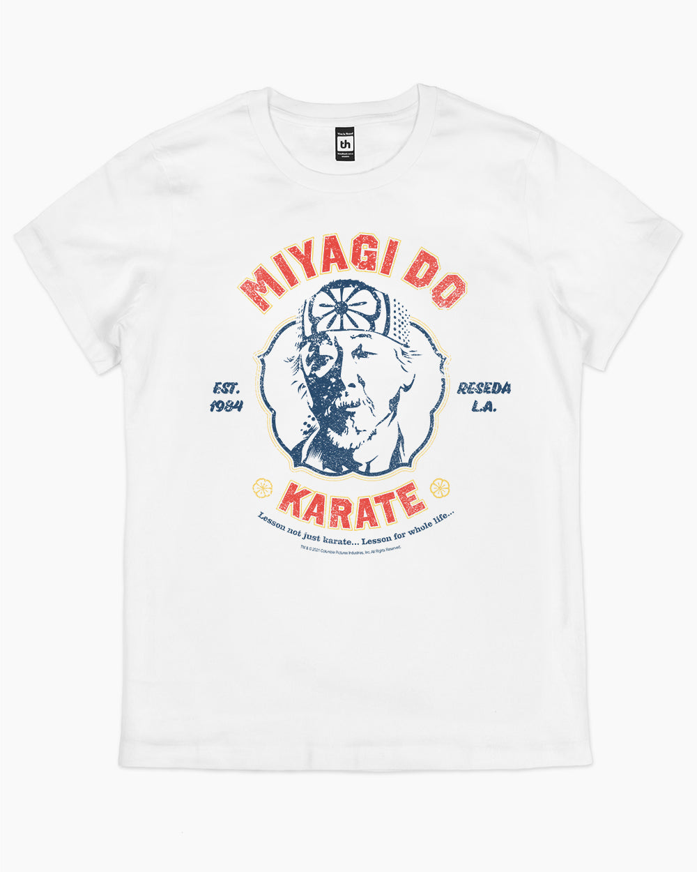 Miyagi Do Not Just Karate T-Shirt Australia Online #colour_white