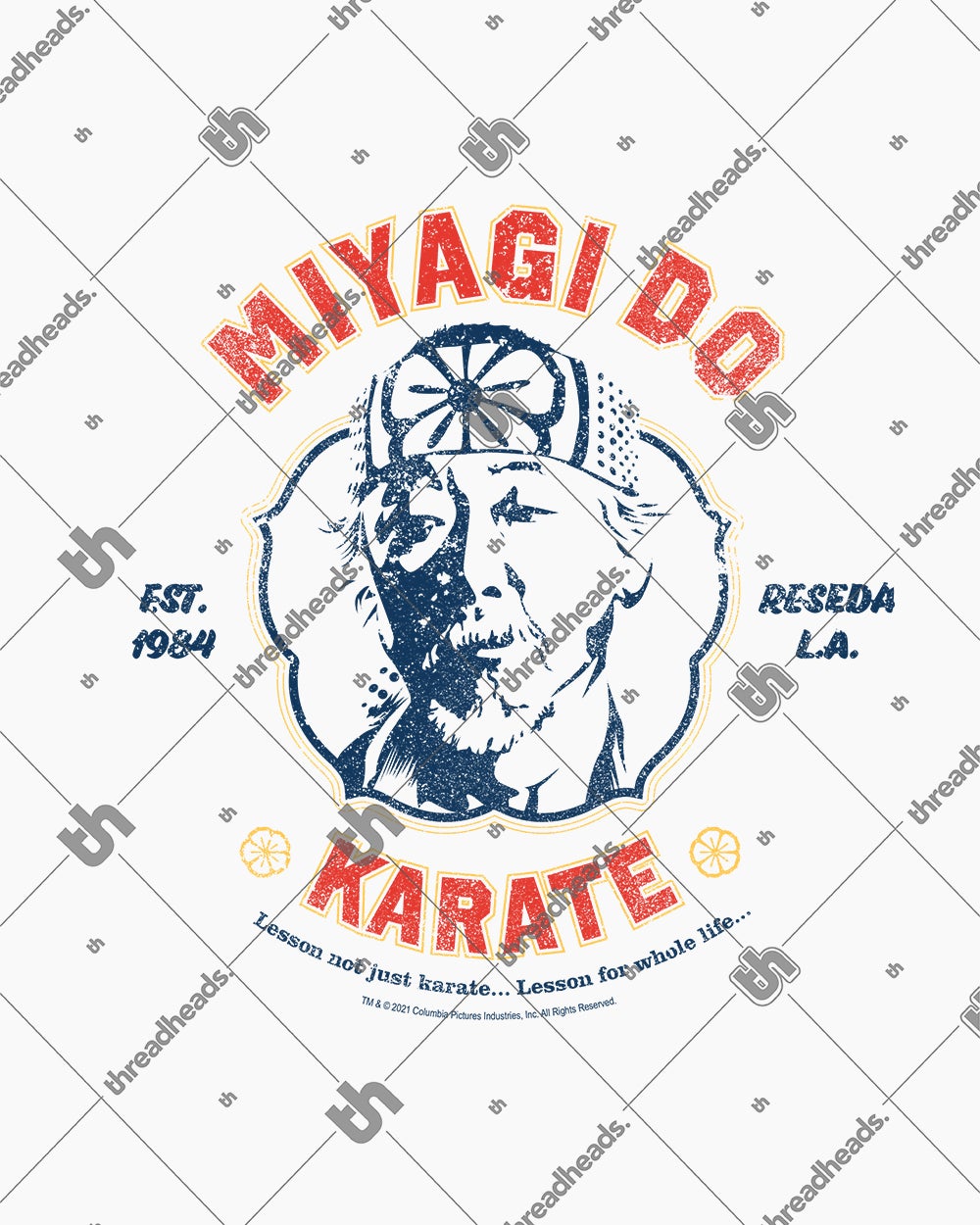 Miyagi Do Not Just Karate T-Shirt Australia Online #colour_white