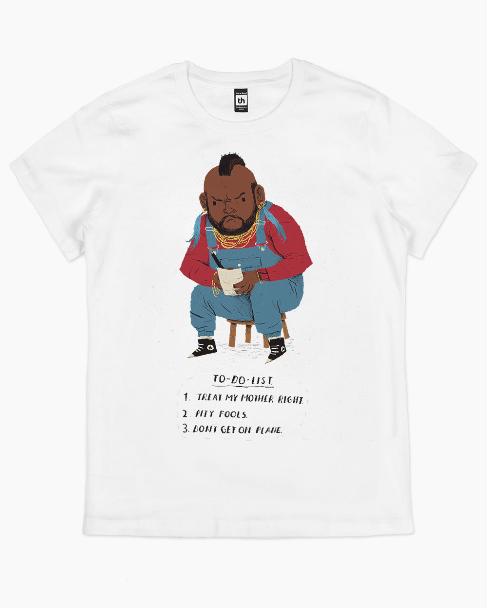 Mr T To Do List T-Shirt Australia Online #colour_white