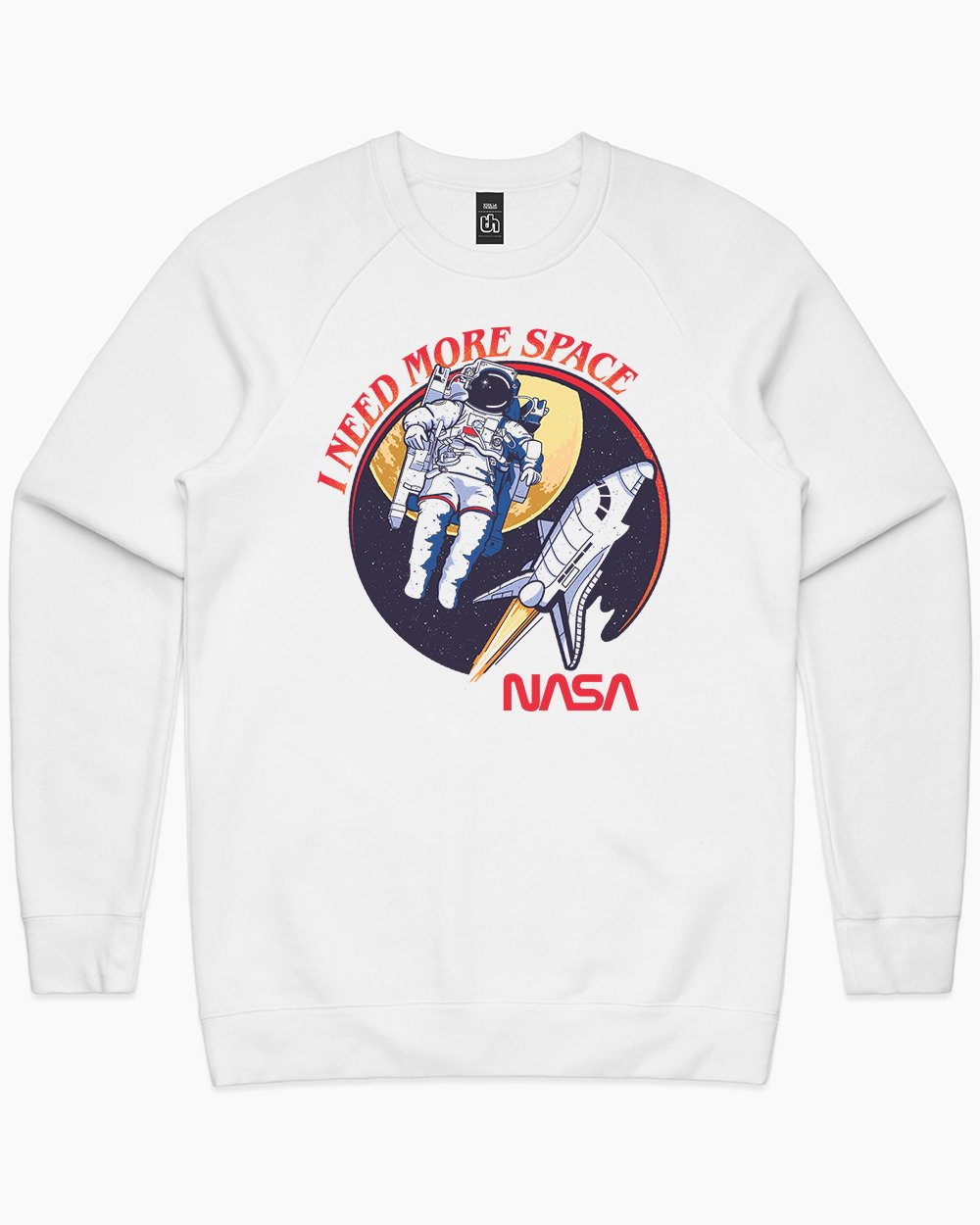 NASA I Need More Space Sweater Australia Online #colour_white