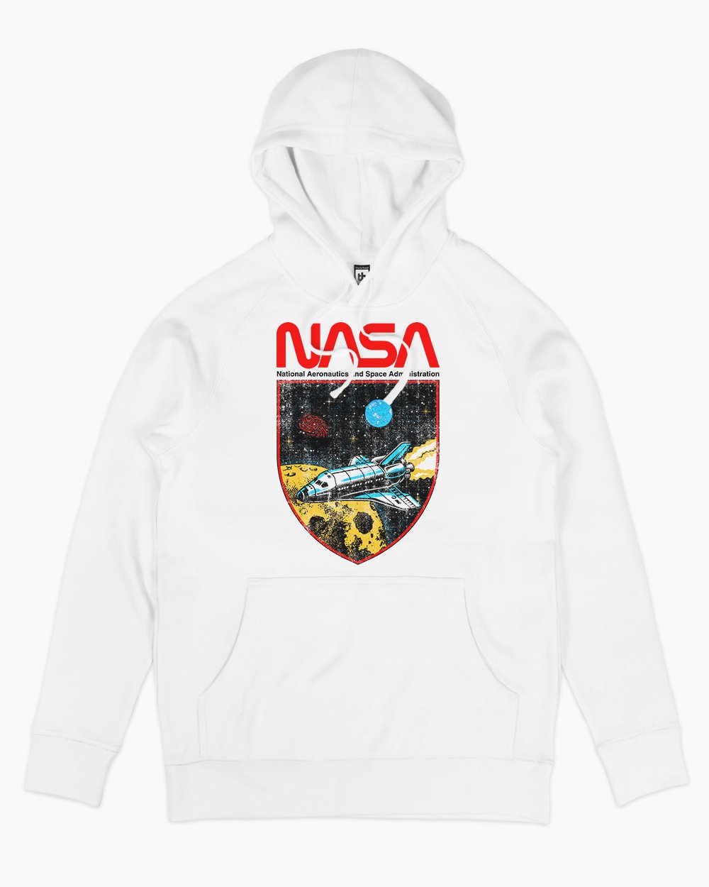 NASA Shield Hoodie Australia Online #colour_white