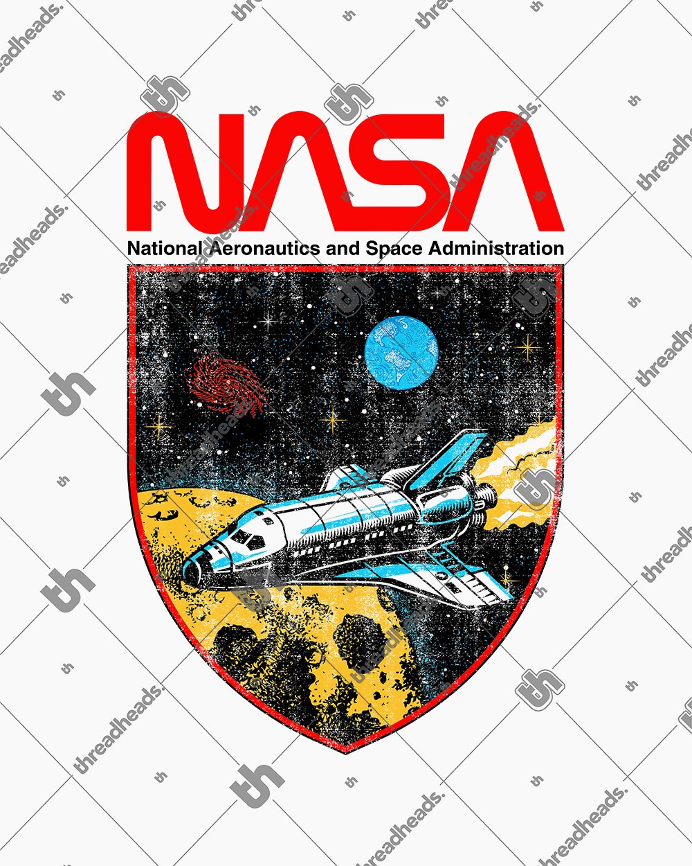 NASA Shield Hoodie Australia Online #colour_white