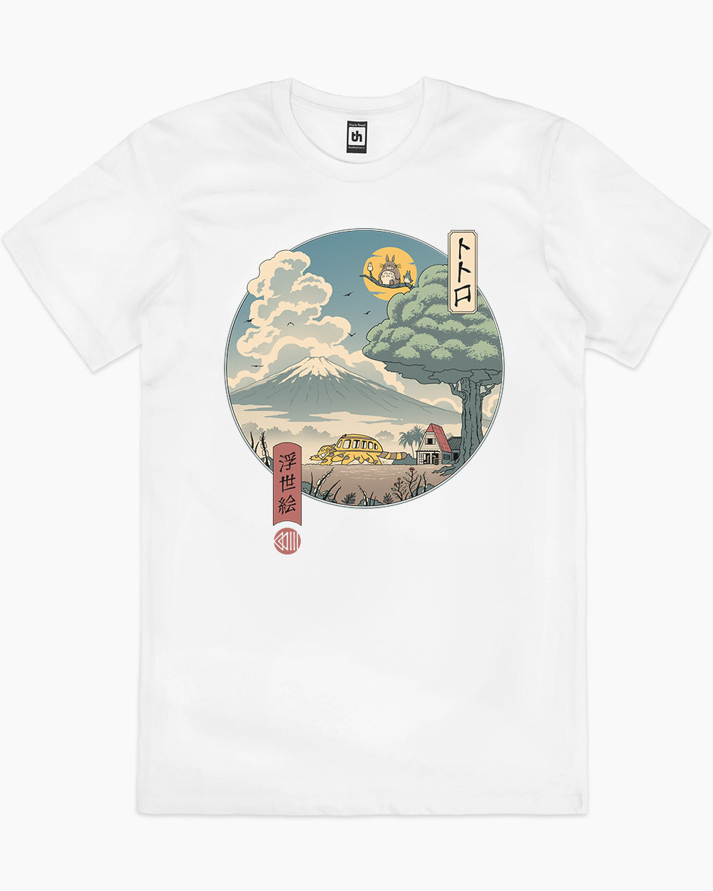 Neighbour's Ukiyo-e T-Shirt Australia Online #colour_white