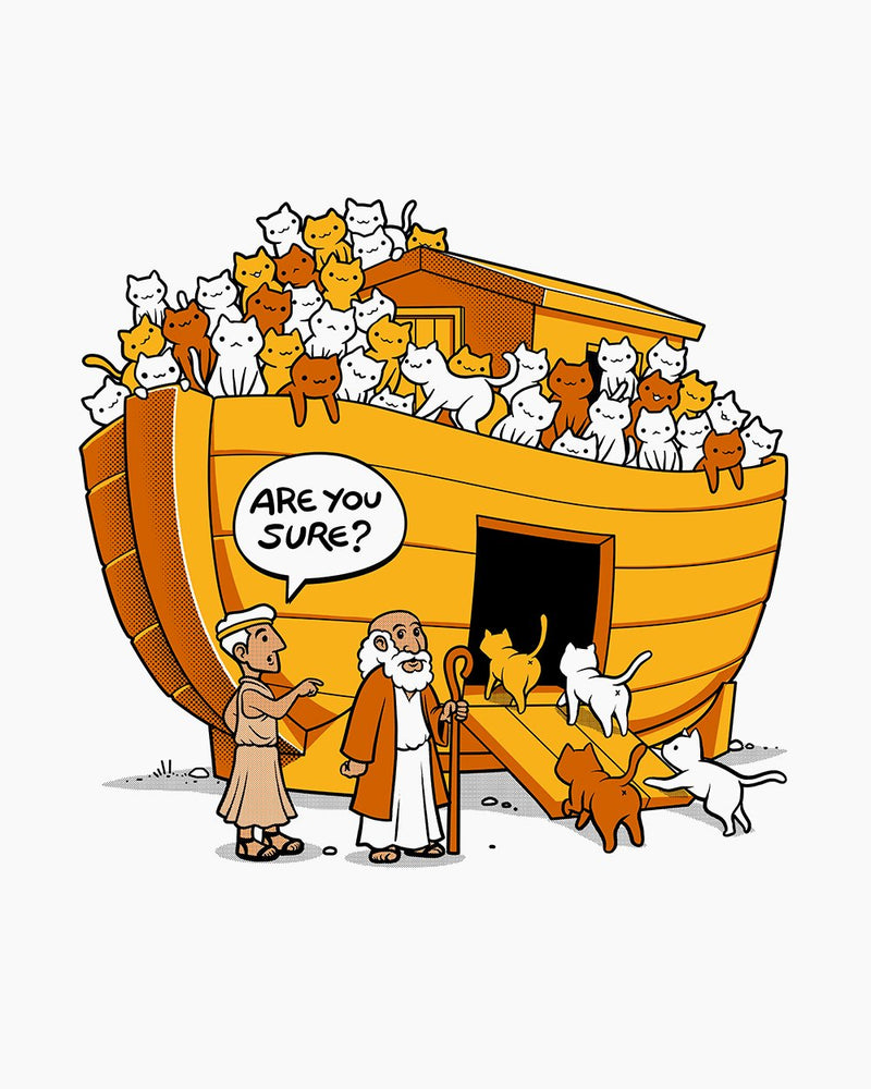 Noah's Ark Cat T-Shirt | Funny T-Shirt