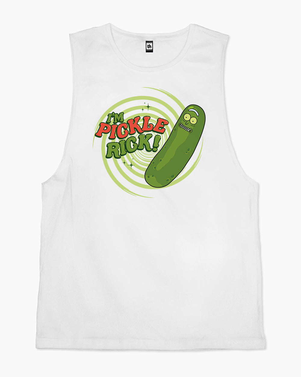 Pickle Rick Tank Australia Online #colour_white