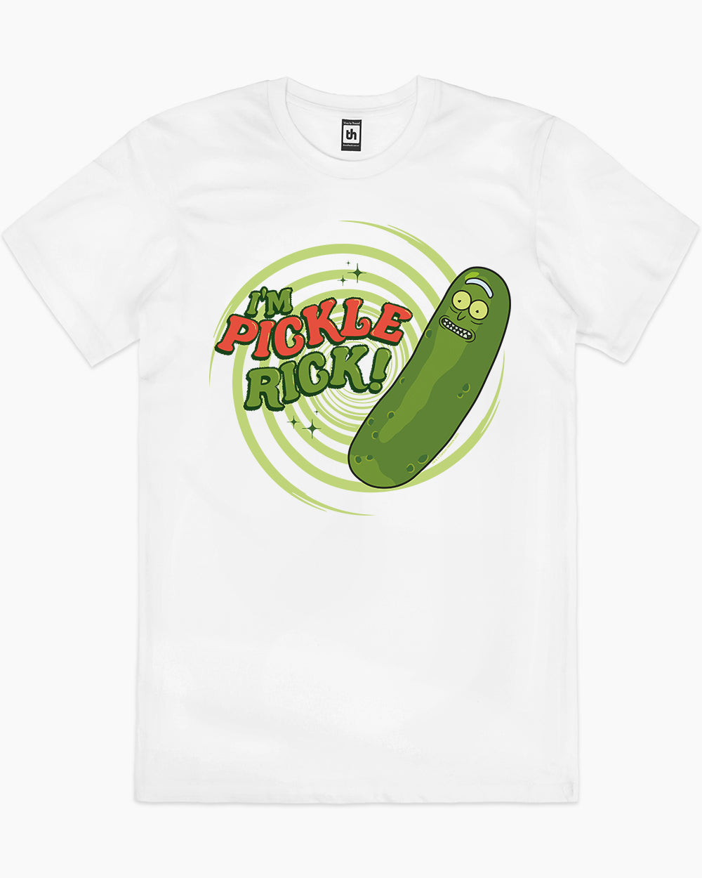 Pickle Rick T-Shirt Australia Online #colour_white