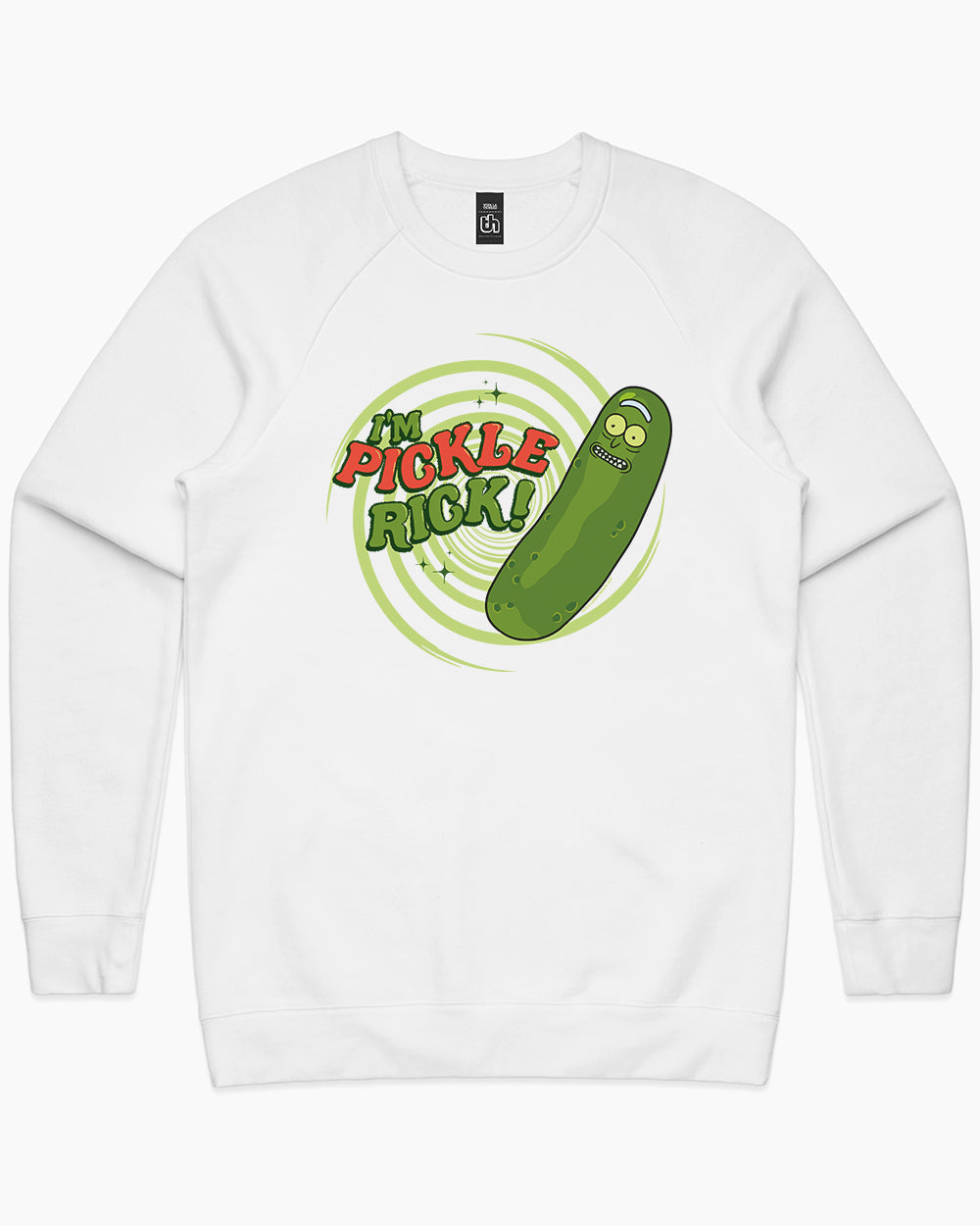 Pickle Rick Sweater Australia Online #colour_white