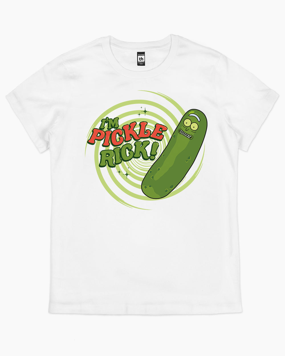 Pickle Rick T-Shirt Australia Online #colour_white