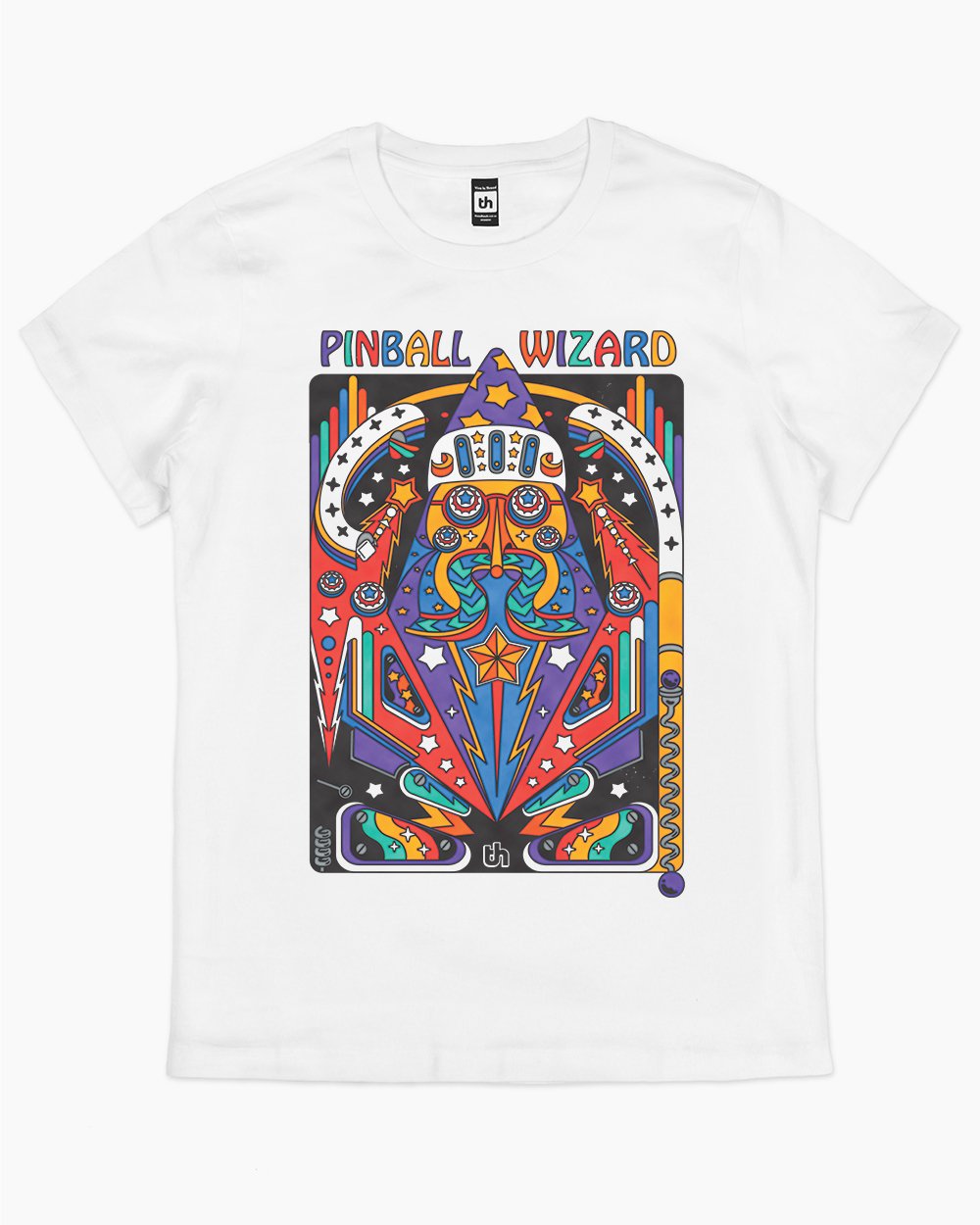 Pinball Wizard T-Shirt Australia Online #colour_white