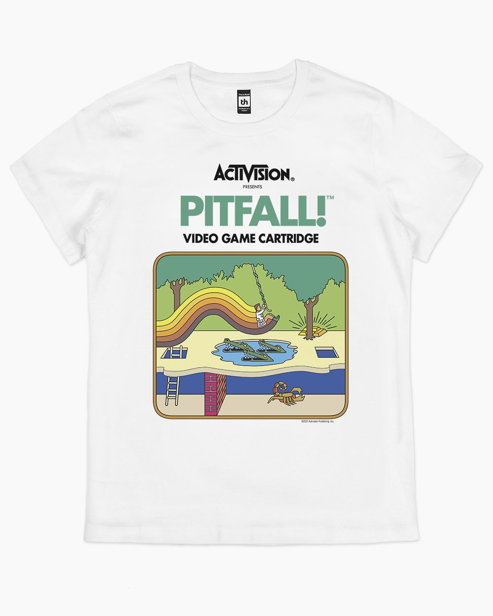 Pitfall T-Shirt Australia Online #colour_white