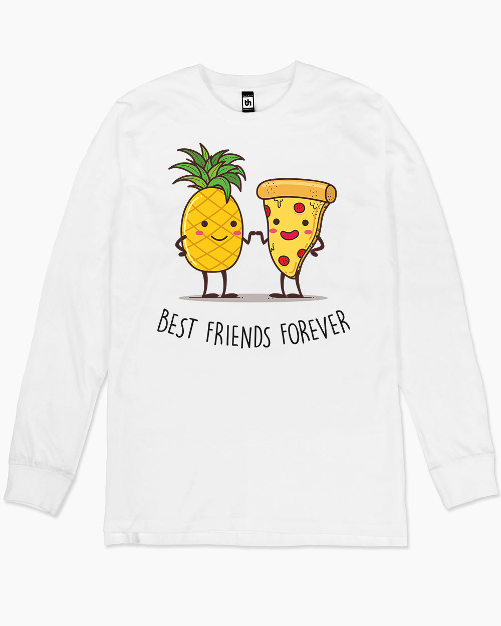 Pizza & Pineapple Long Sleeve Australia Online #colour_white
