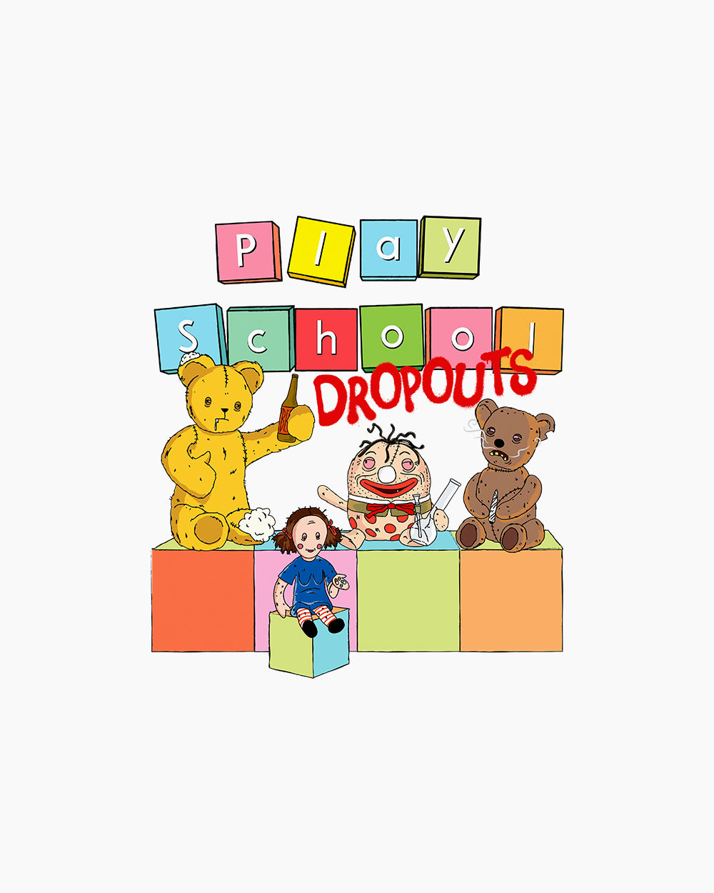 Play School Dropouts Hoodie Australia Online #colour_white