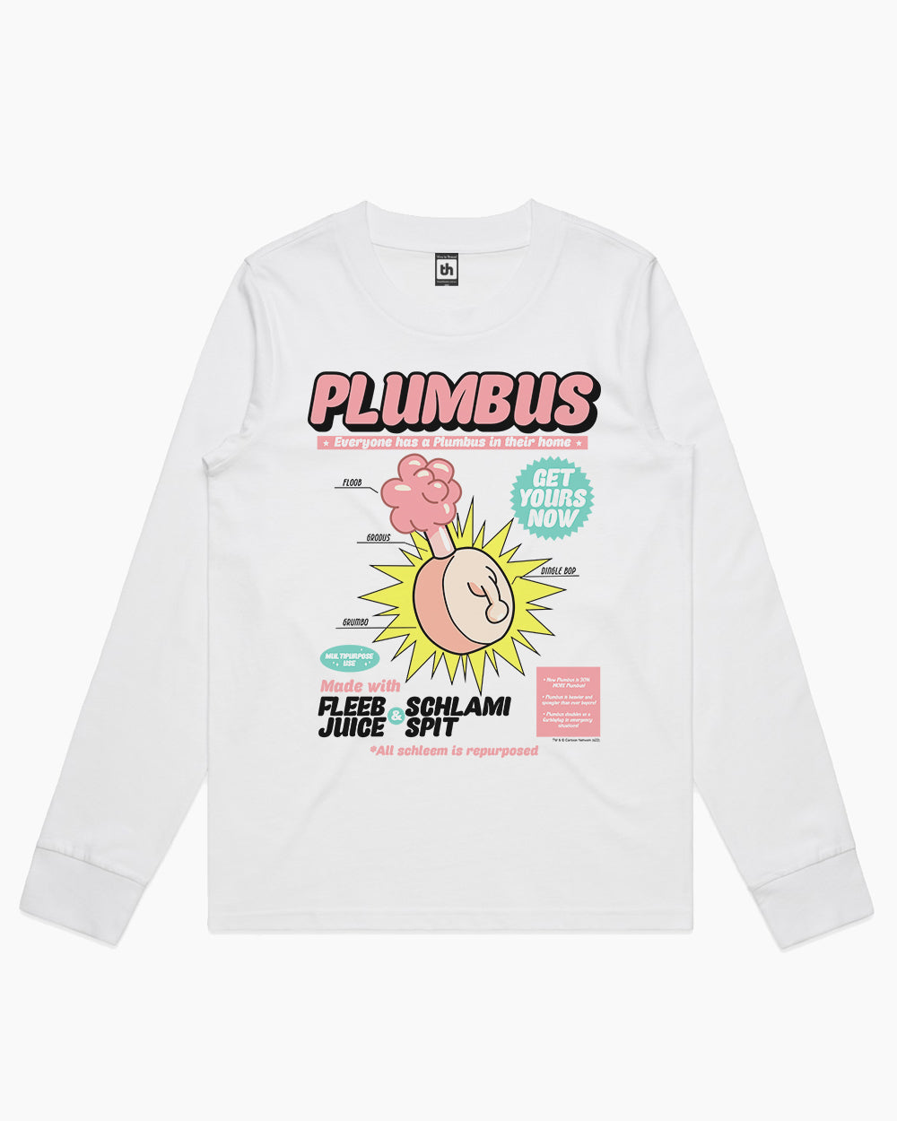 Plumbus Long Sleeve Australia Online #colour_white