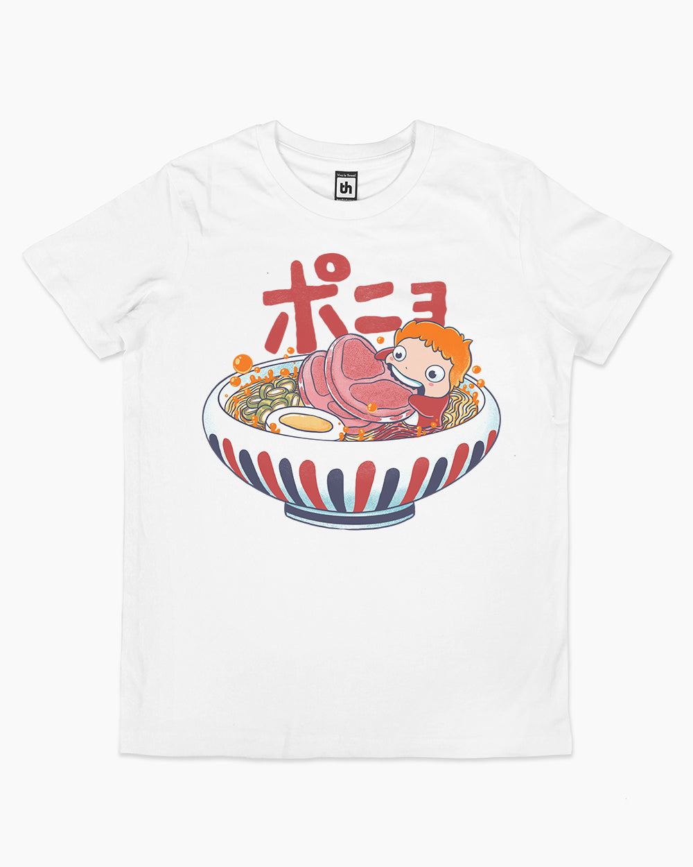 Ponyo Ramen Kids T-Shirt Australia Online #colour_white