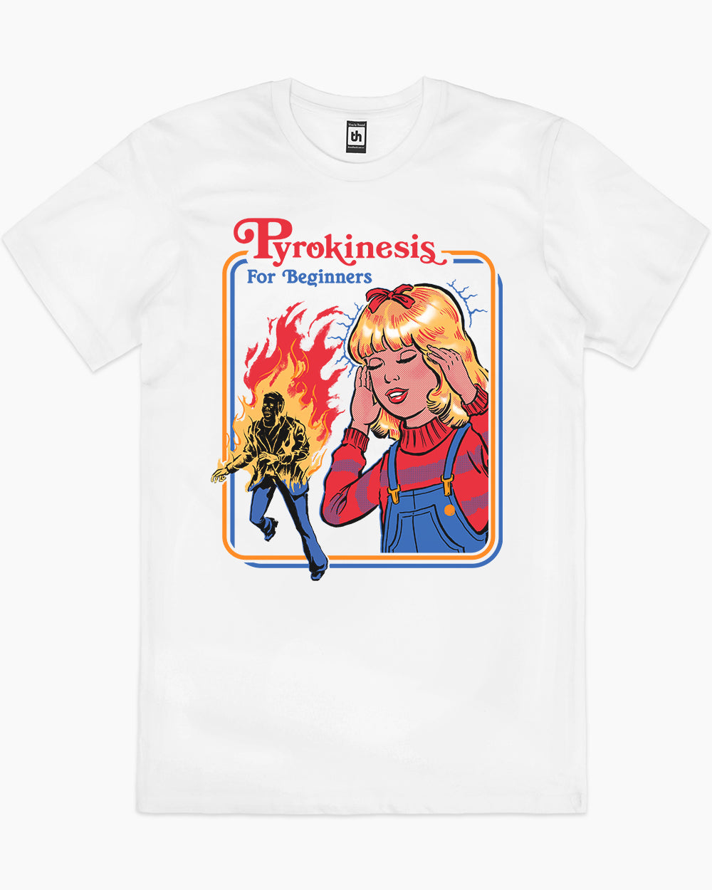 Pyrokinesis for Beginners T-Shirt Australia Online #colour_white