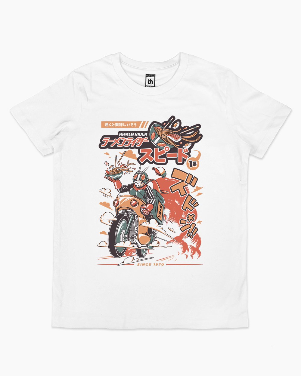 Ramen Rider Kids T-Shirt Australia Online #colour_white