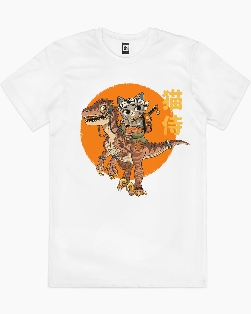 Raptor Samurai Rider T-Shirt Australia Online #colour_white