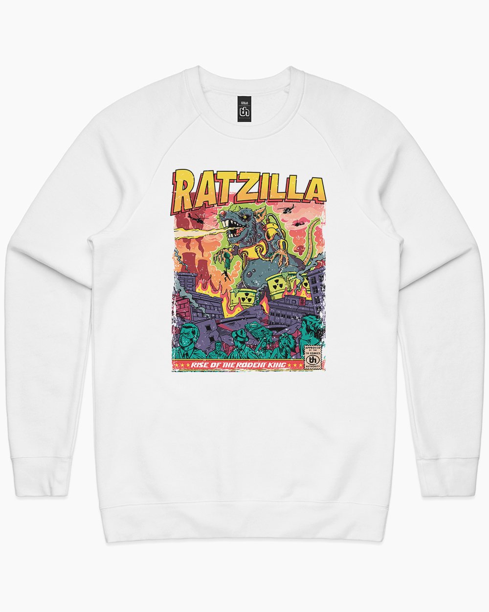 Ratzilla Sweater Australia Online #colour_white