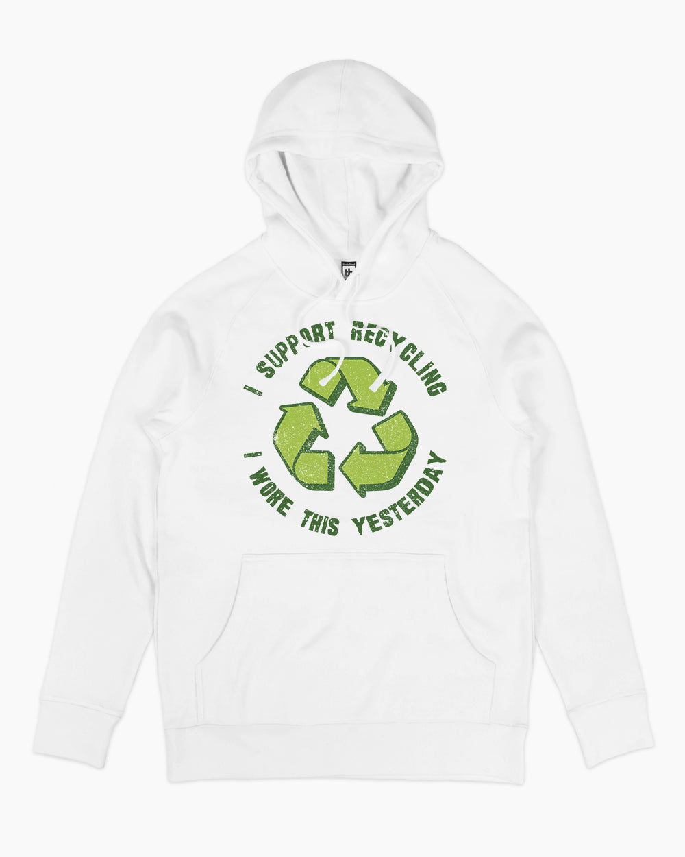I Support Recycling Hoodie Australia Online #colour_white