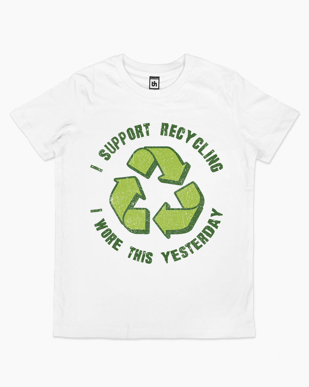 I Support Recycling Kids T-Shirt Australia Online #colour_white