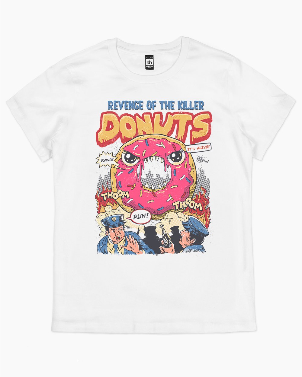 Revenge of the Killer Donuts T-Shirt Australia Online #colour_white