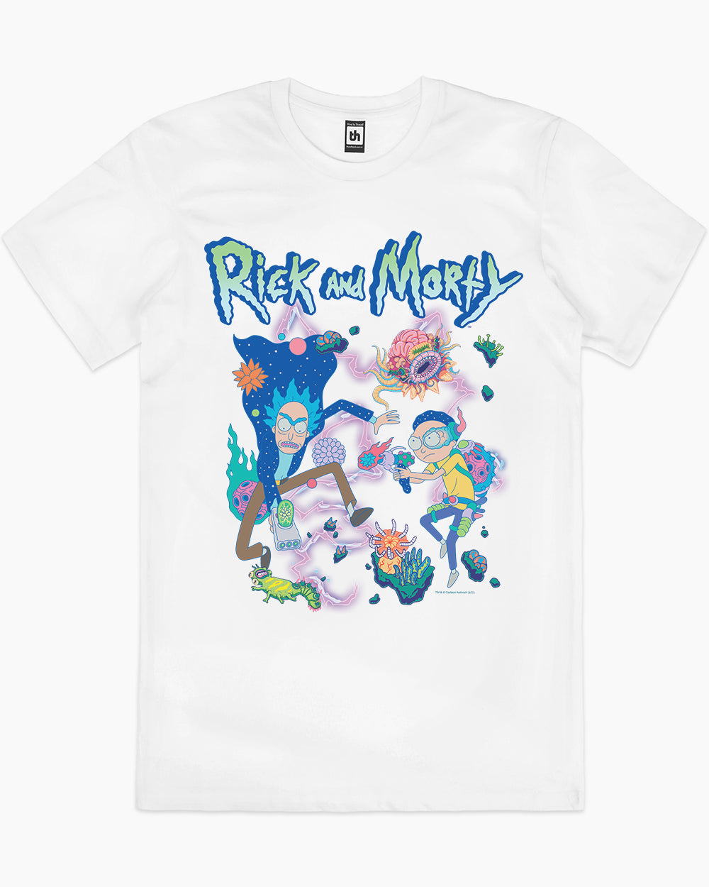 Rick and Morty Creatures T-Shirt Australia Online #colour_white