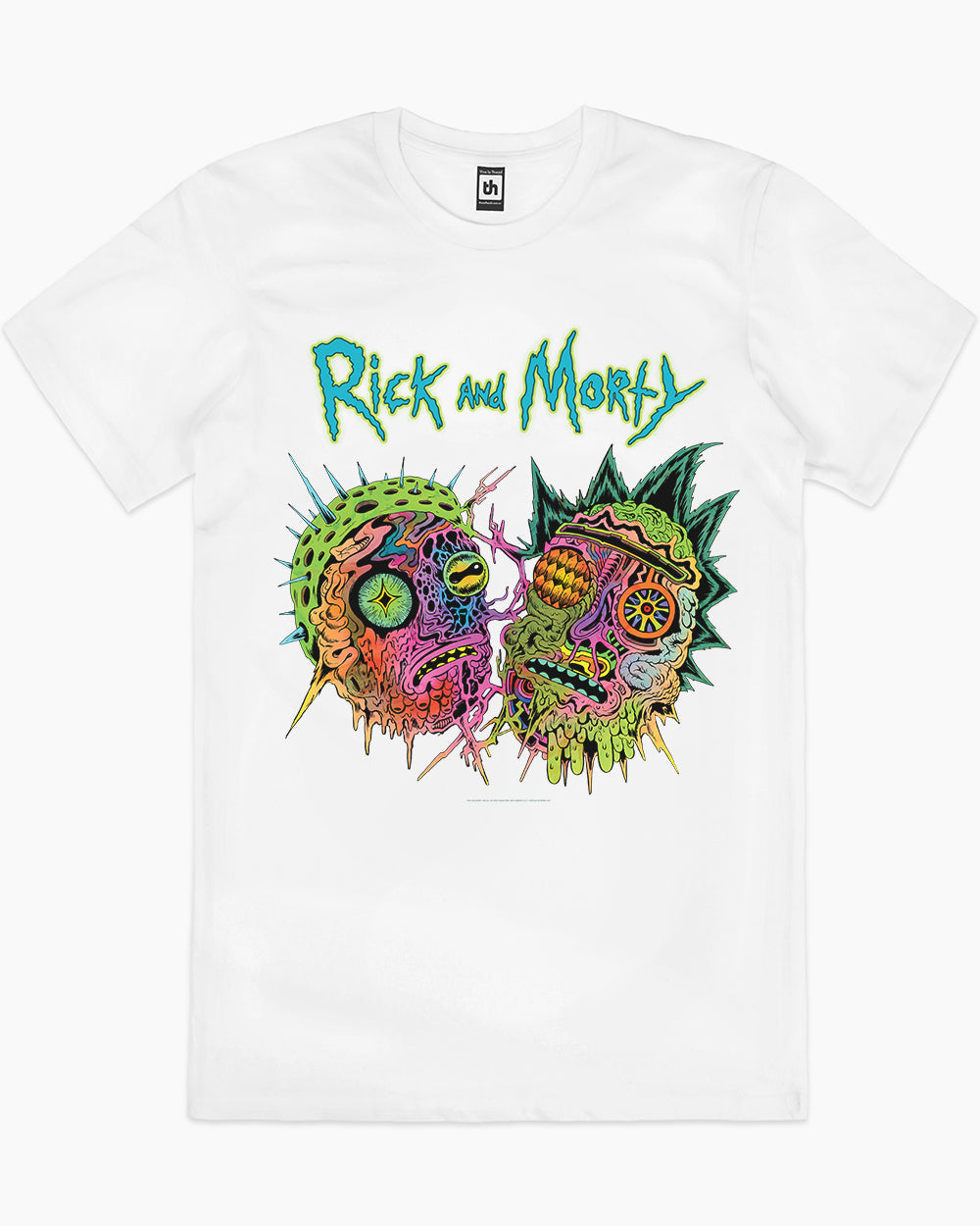 Rick and Morty Psychedelia T-Shirt Australia Online #colour_white