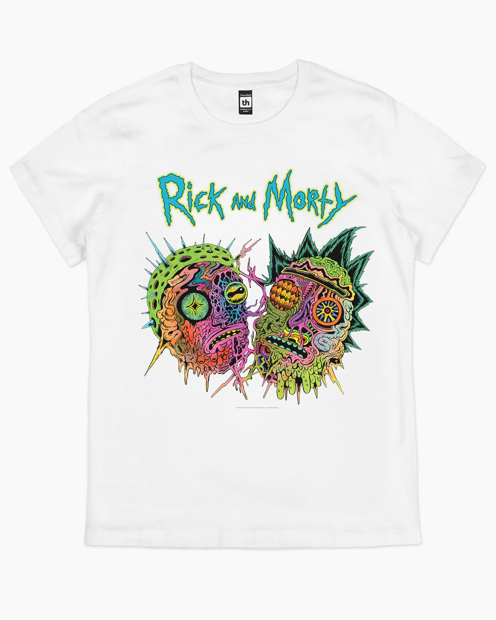 Rick and Morty Psychedelia T-Shirt Australia Online #colour_white