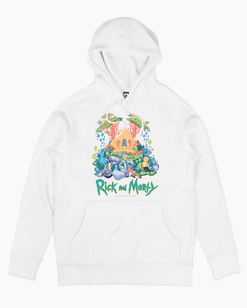 Rick and Morty Rest and Relaxation Hoodie Australia Online #colour_white