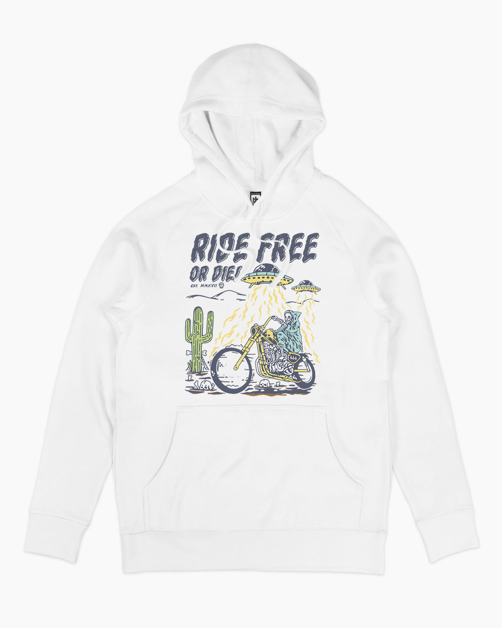 Ride Free Hoodie Australia Online #colour_white