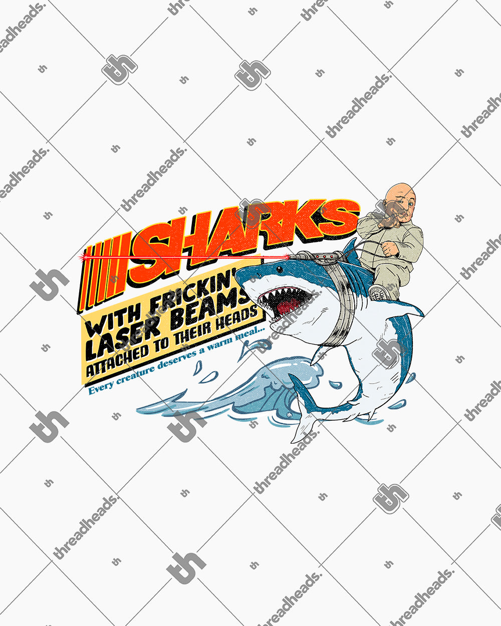 Sharks with Frickin' Laser Beams Tank Australia Online #colour_white