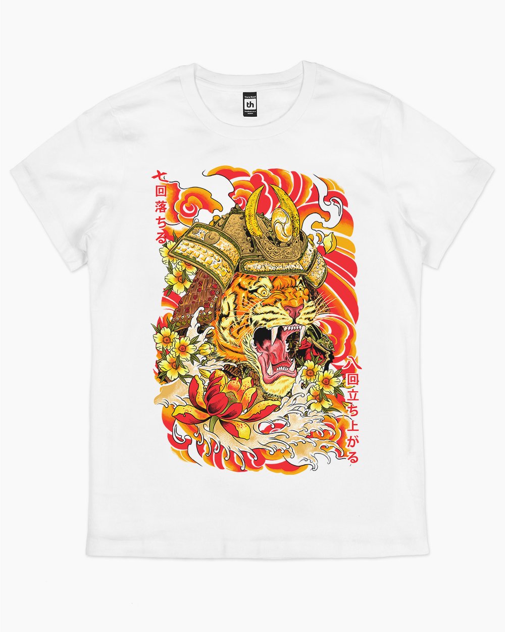 Shogun Tiger T-Shirt Australia Online #colour_white