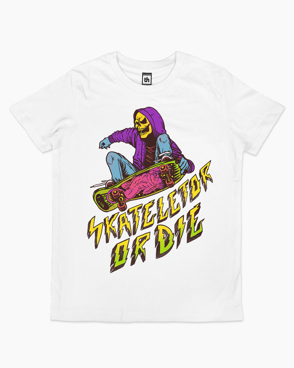 Skateletor or Die Kids T-Shirt Australia Online #colour_white