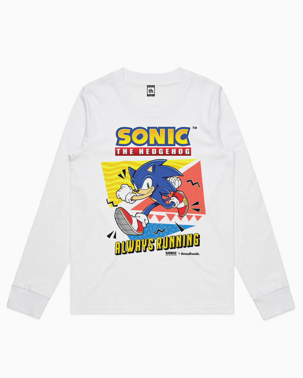 Sonic Always Running Long Sleeve Australia Online #colour_white